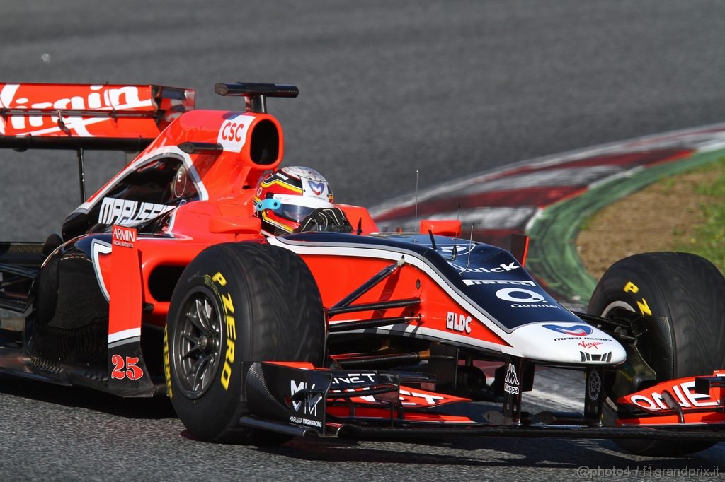 Barcelona Test Febbraio 2011, 18.02.2011- Jerome D'Ambrosio (BEL), Marussia Virgin Racing VR-02 