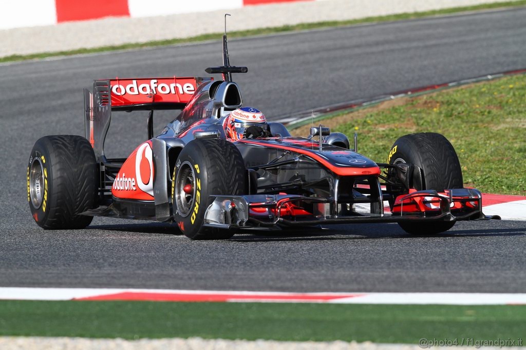 Barcelona Test Febbraio 2011, 18.02.2011- Jenson Button (GBR), McLaren  Mercedes, MP4-26 