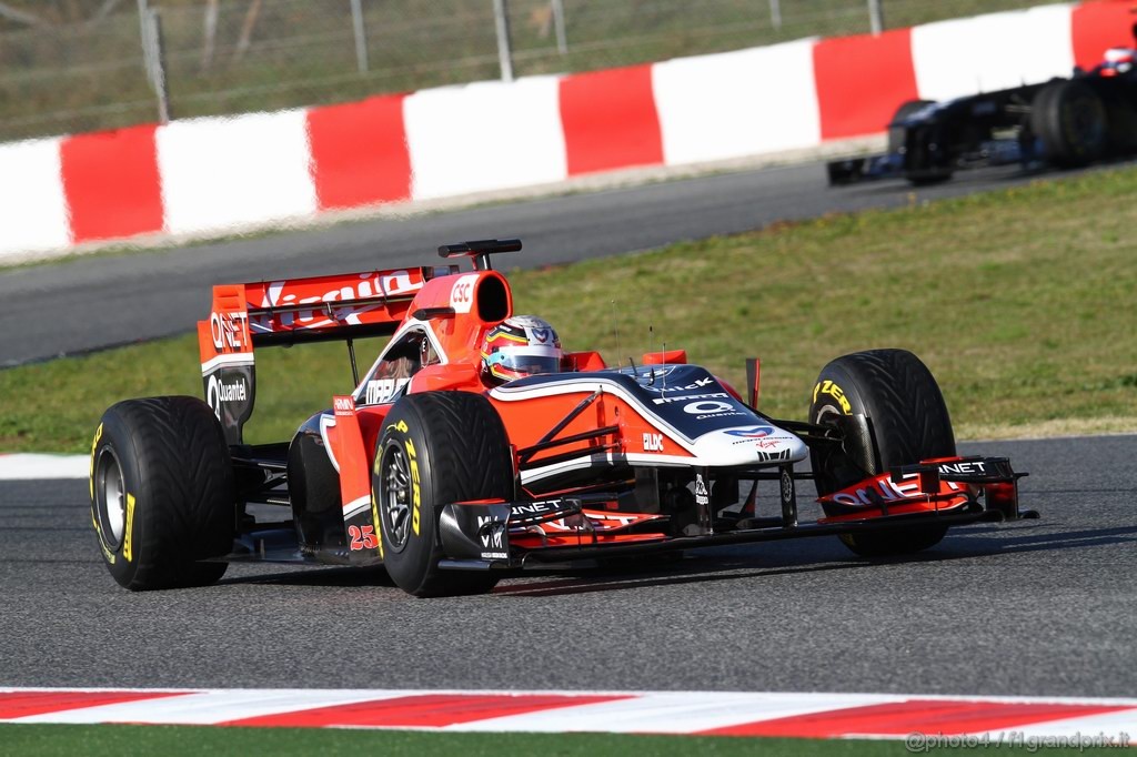 Barcelona Test Febbraio 2011, 18.02.2011- Jerome D'Ambrosio (BEL), Marussia Virgin Racing VR-02 