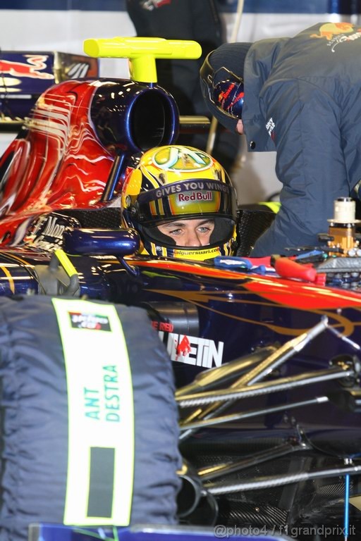 Barcelona Test Febbraio 2011, 18.02.2011- Jaime Alguersuari (SPA), Scuderia Toro Rosso, STR6 