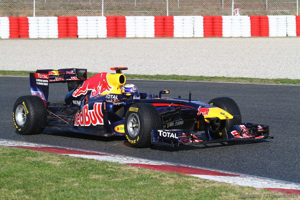 Barcelona Test Febbraio 2011, 18.02.2011- Sebastian Vettel (GER), Red Bull Racing, RB7 