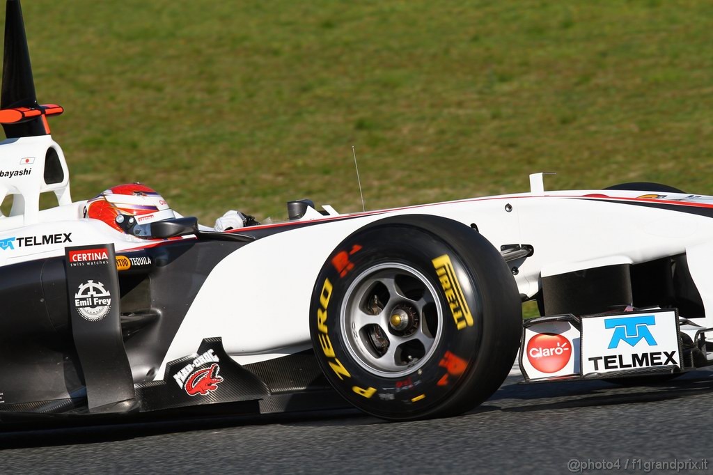 Barcelona Test Febbraio 2011, 18.02.2011- Kamui Kobayashi (JAP), Sauber F1 Team C30 