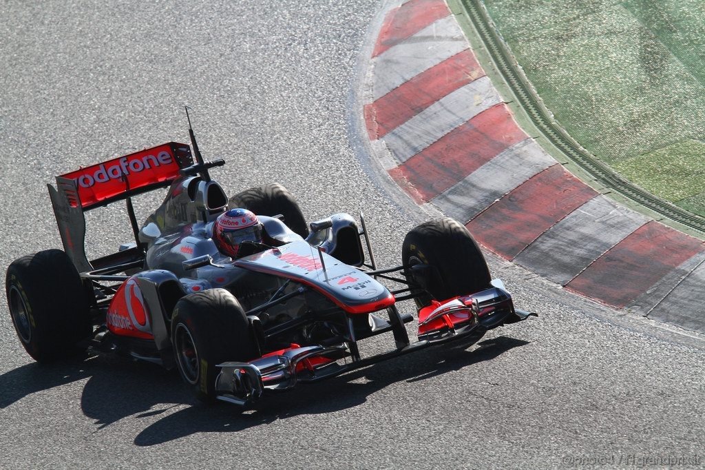 Barcelona Test Febbraio 2011, 18.02.2011- Jenson Button (GBR), McLaren  Mercedes, MP4-26 