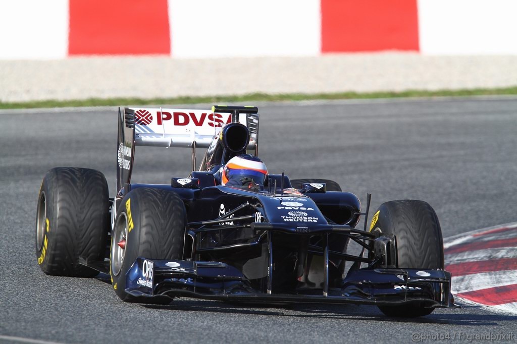 Barcelona Test Febbraio 2011, 18.02.2011- Rubens Barrichello (BRA), Williams FW33 