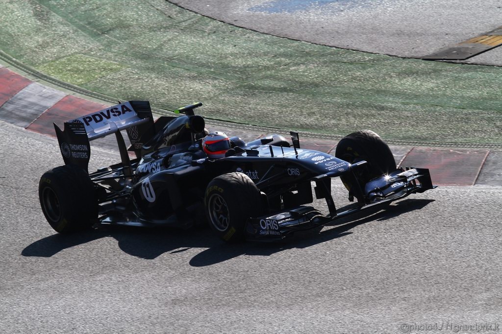 Barcelona Test Febbraio 2011, 18.02.2011- Rubens Barrichello (BRA), Williams FW33 