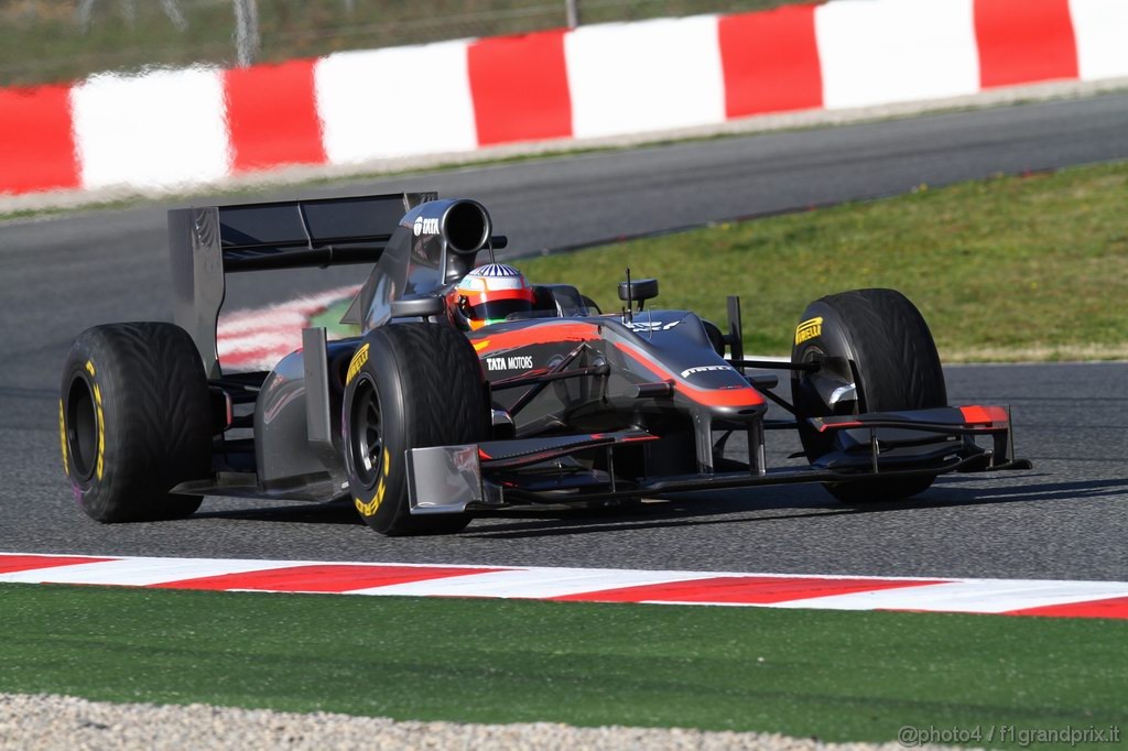 Barcelona Test Febbraio 2011, 18.02.2011- Narain Karthikeyan (IND), Hispania Racing F1 Team, HRT 