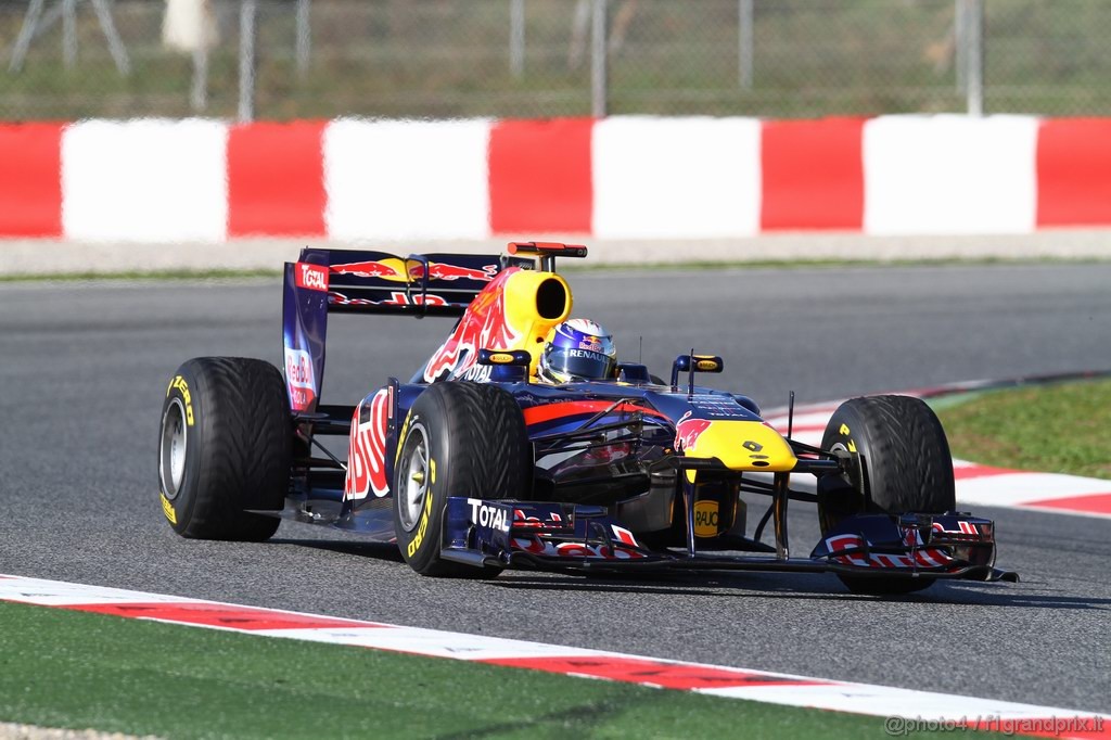Barcelona Test Febbraio 2011, 18.02.2011- Sebastian Vettel (GER), Red Bull Racing, RB7 