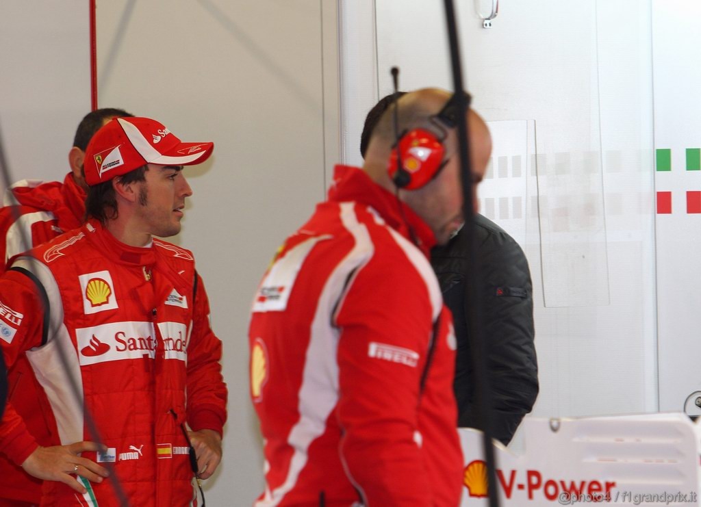 Barcelona Test Febbraio 2011, 18.02.2011- Fernando Alonso (ESP), Ferrari, F-150 Italia 