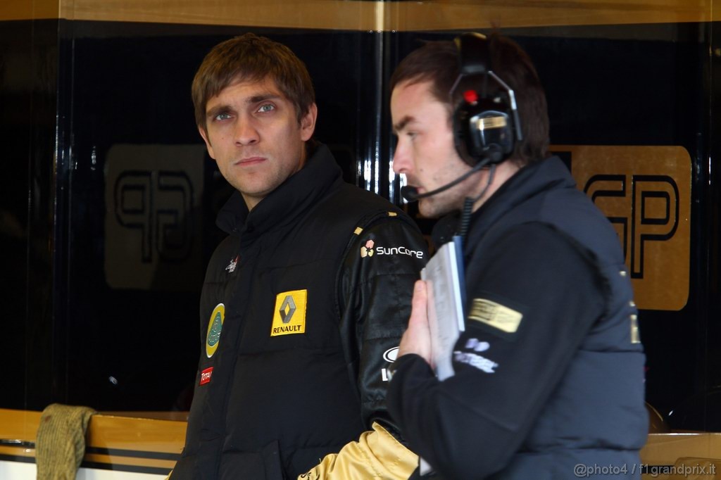 Barcelona Test Febbraio 2011, 18.02.2011- Vitaly Petrov (RUS), Lotus Renault GP, R31 