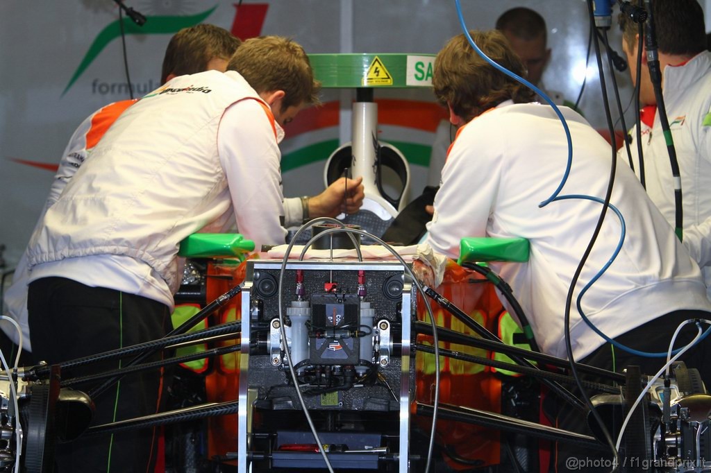 Barcelona Test Febbraio 2011, 18.02.2011- Force India F1 Team, VJM04 