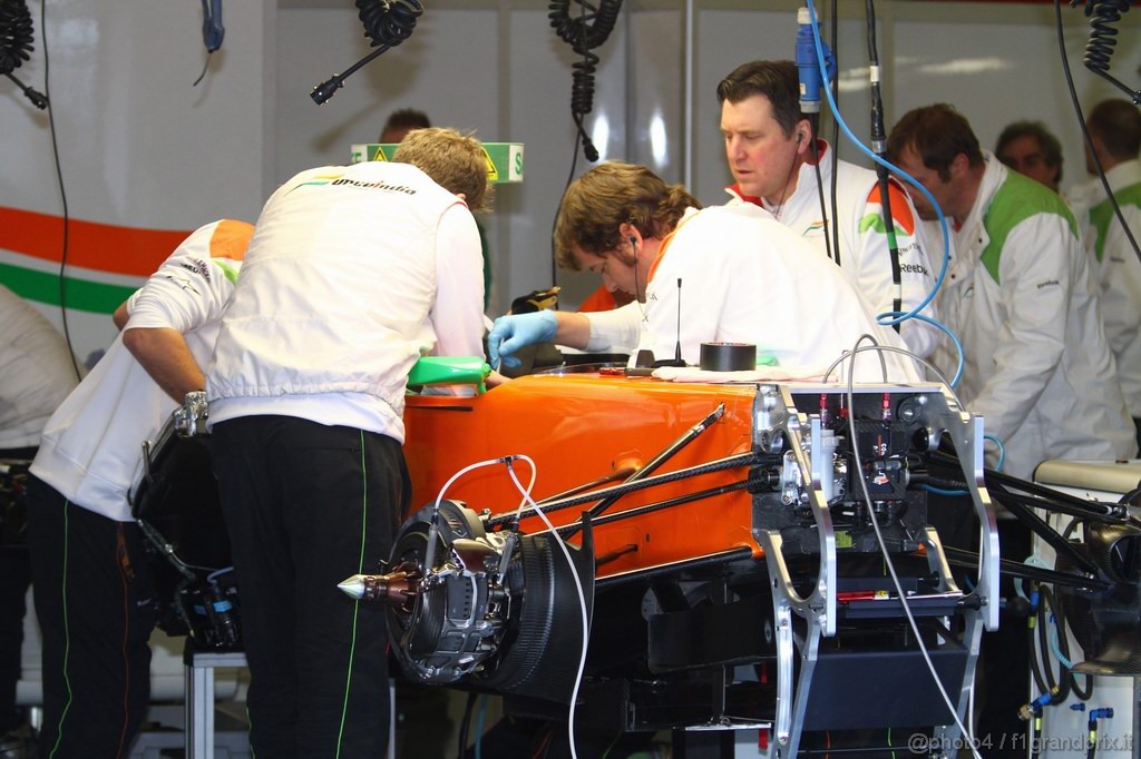 Barcelona Test Febbraio 2011, 18.02.2011- Force India F1 Team, VJM04 