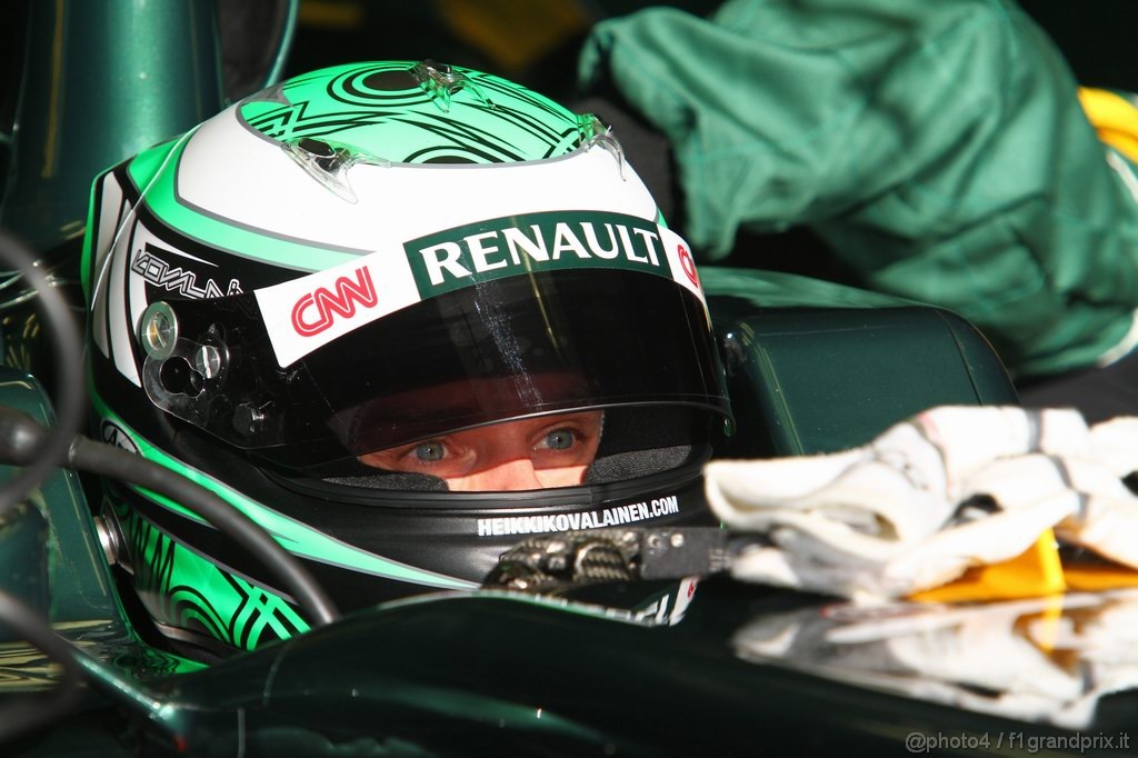 Barcelona Test Febbraio 2011, 18.02.2011- Heikki Kovalainen (FIN), Team Lotus, TL11 