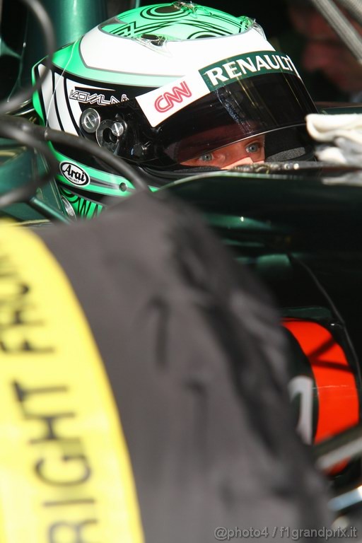 Barcelona Test Febbraio 2011, 18.02.2011- Heikki Kovalainen (FIN), Team Lotus, TL11 