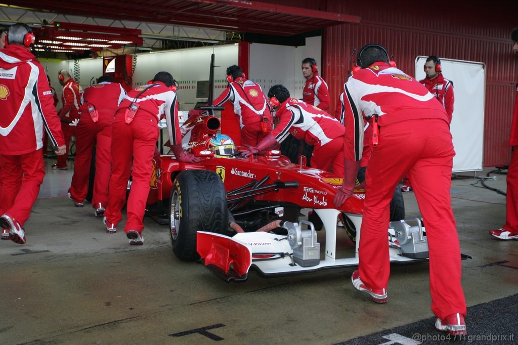 Barcelona Test Febbraio 2011, 18.02.2011- Fernando Alonso (ESP), Ferrari, F-150 Italia 