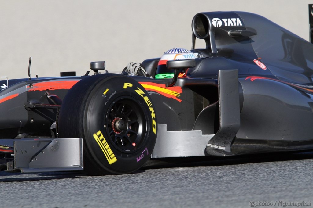 Barcelona Test Febbraio 2011, 18.02.2011- Narain Karthikeyan (IND), Hispania Racing F1 Team, HRT 