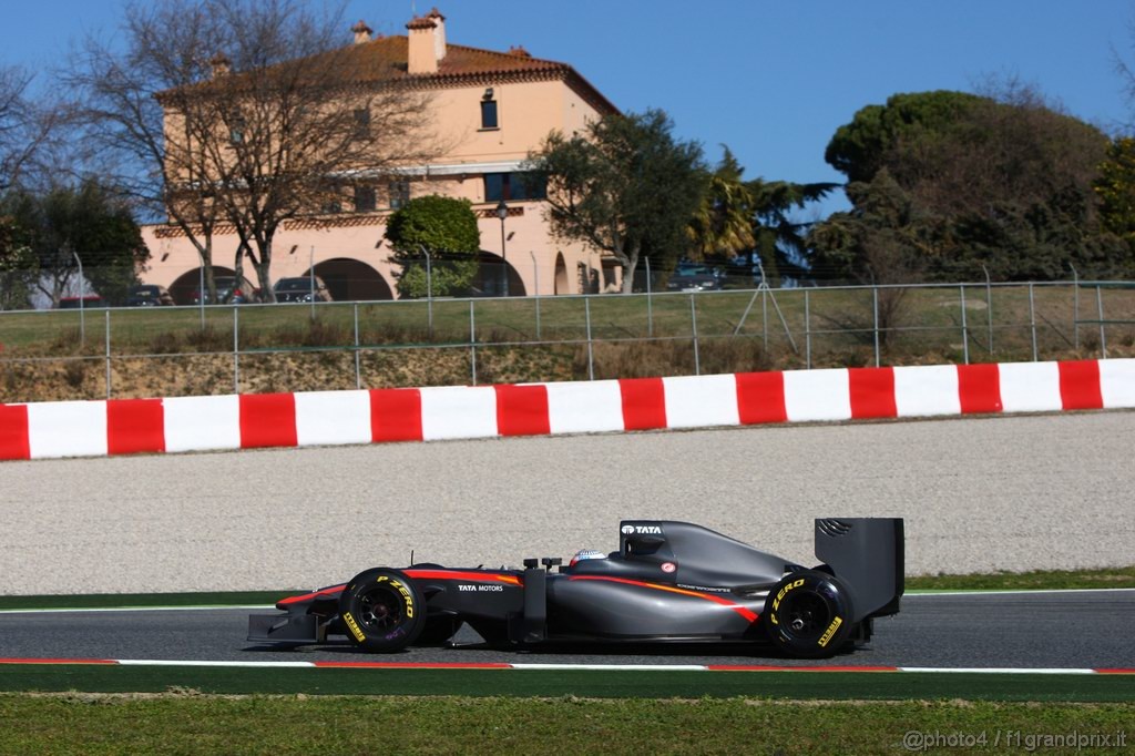 Barcelona Test Febbraio 2011, 18.02.2011- Narain Karthikeyan (IND), Hispania Racing F1 Team, HRT 