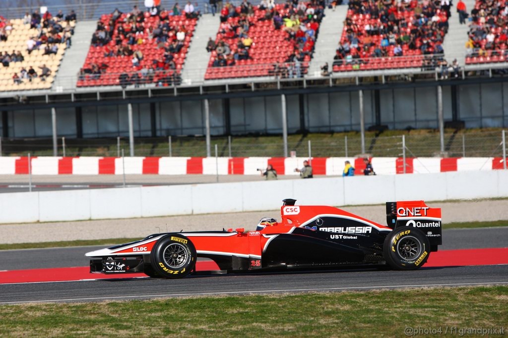 Barcelona Test Febbraio 2011, 18.02.2011- Jerome D'Ambrosio (BEL), Marussia Virgin Racing VR-02 