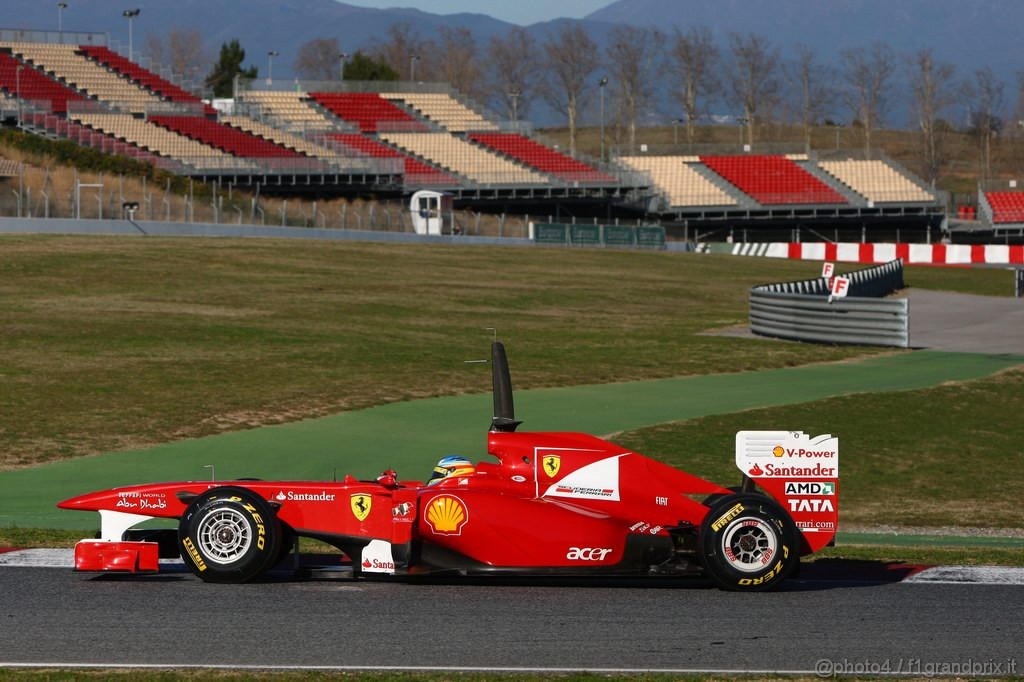 Barcelona Test Febbraio 2011, 18.02.2011- Fernando Alonso (ESP), Ferrari, F-150 Italia 