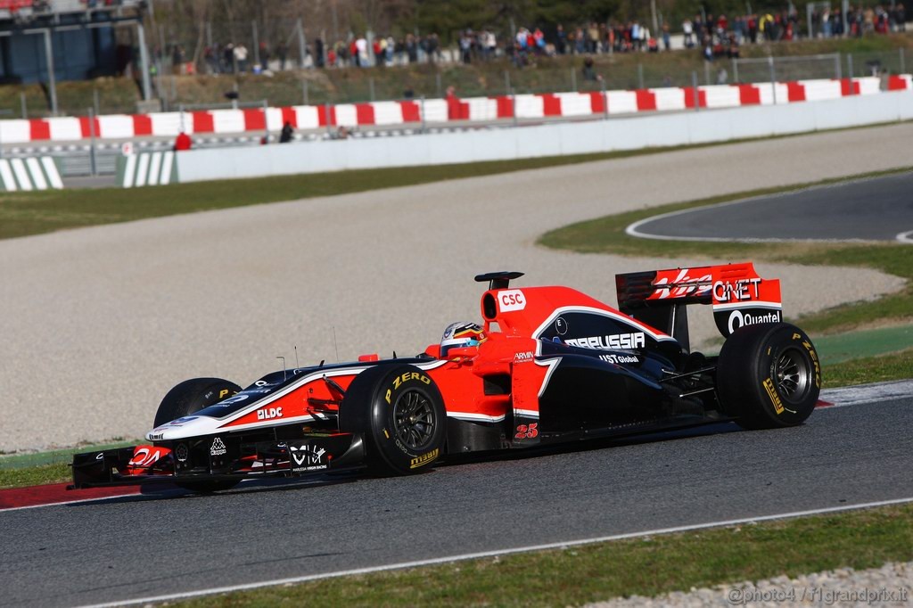 Barcelona Test Febbraio 2011, 18.02.2011- Jerome D'Ambrosio (BEL), Marussia Virgin Racing VR-02 