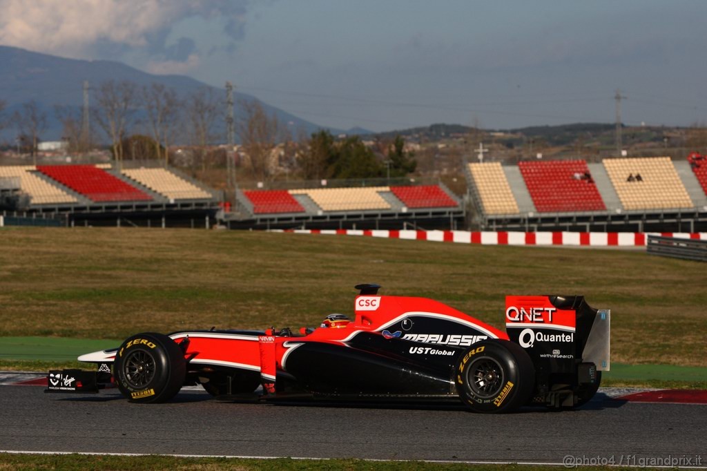 Barcelona Test Febbraio 2011, 18.02.2011- Jerome D'Ambrosio (BEL), Marussia Virgin Racing VR-02 