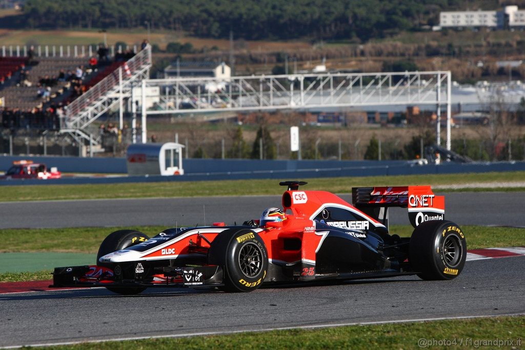 Barcelona Test Febbraio 2011, 18.02.2011- Jerome D'Ambrosio (BEL), Marussia Virgin Racing VR-02 