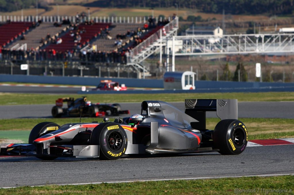 Barcelona Test Febbraio 2011, 18.02.2011- Narain Karthikeyan (IND), Hispania Racing F1 Team, HRT 