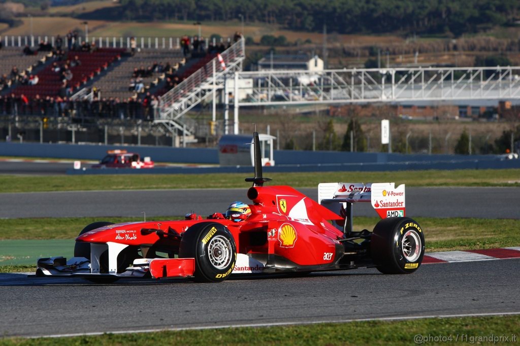 Barcelona Test Febbraio 2011, 18.02.2011- Fernando Alonso (ESP), Ferrari, F-150 Italia 