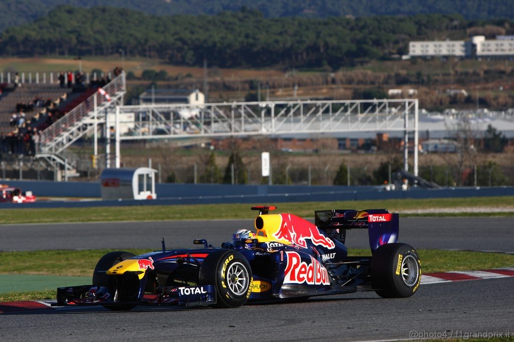 Barcelona Test Febbraio 2011, 18.02.2011- Sebastian Vettel (GER), Red Bull Racing, RB7 