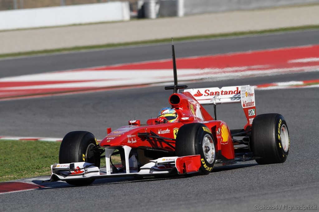 Barcelona Test Febbraio 2011, 18.02.2011- Fernando Alonso (ESP), Ferrari, F-150 Italia 