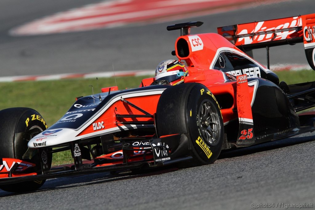 Barcelona Test Febbraio 2011, 18.02.2011- Jerome D'Ambrosio (BEL), Marussia Virgin Racing VR-02 