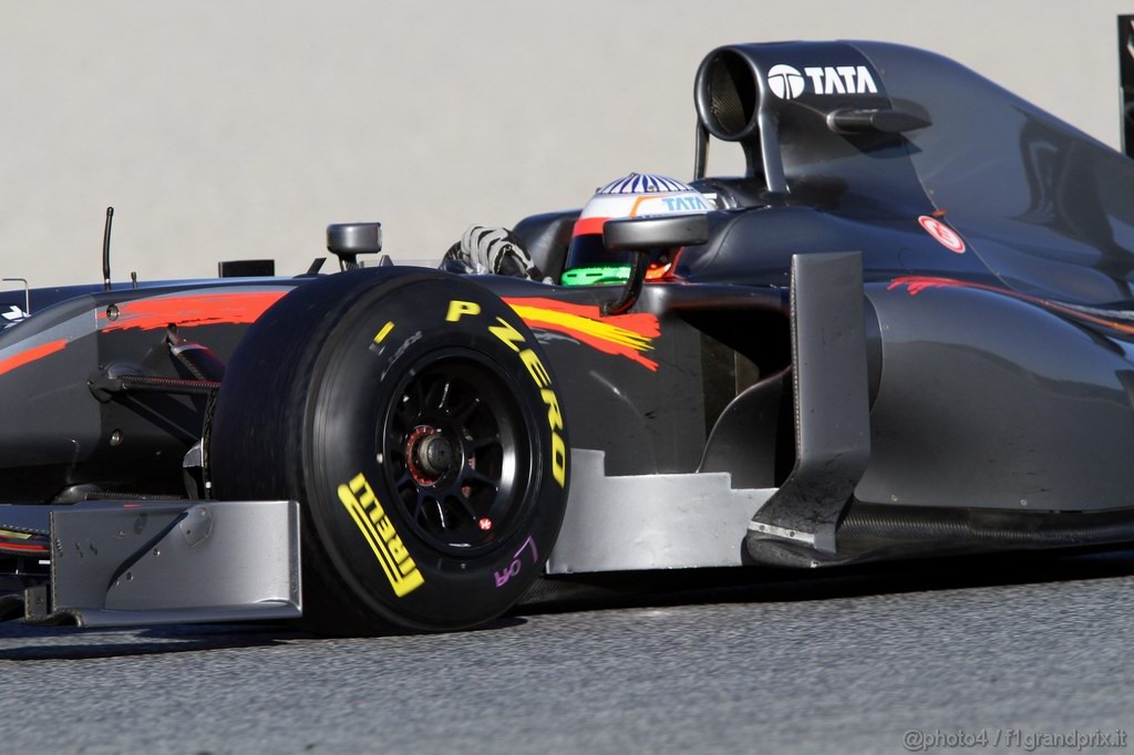 Barcelona Test Febbraio 2011, 18.02.2011- Narain Karthikeyan (IND), Hispania Racing F1 Team, HRT 