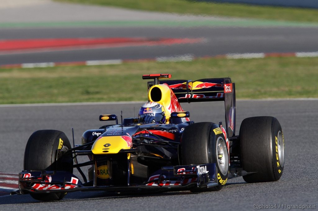 Barcelona Test Febbraio 2011, 18.02.2011- Sebastian Vettel (GER), Red Bull Racing, RB7 
