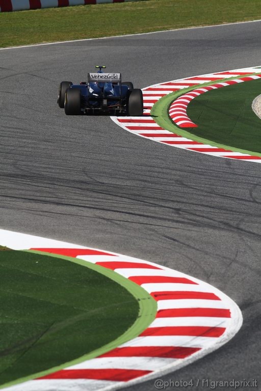 Barcelona Test Febbraio 2011, 18.02.2011- Pastor Maldonado (VEN), Williams FW33 