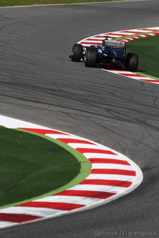 Barcelona Test Febbraio 2011, 18.02.2011- Pastor Maldonado (VEN), Williams FW33 