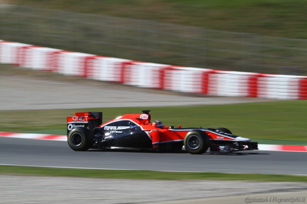 Barcelona Test Febbraio 2011, 18.02.2011- Jerome D'Ambrosio (BEL), Marussia Virgin Racing VR-02 