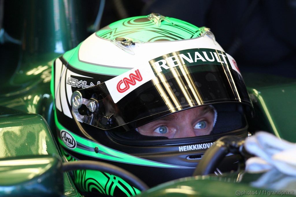 Barcelona Test Febbraio 2011, 18.02.2011- Heikki Kovalainen (FIN), Team Lotus, TL11 