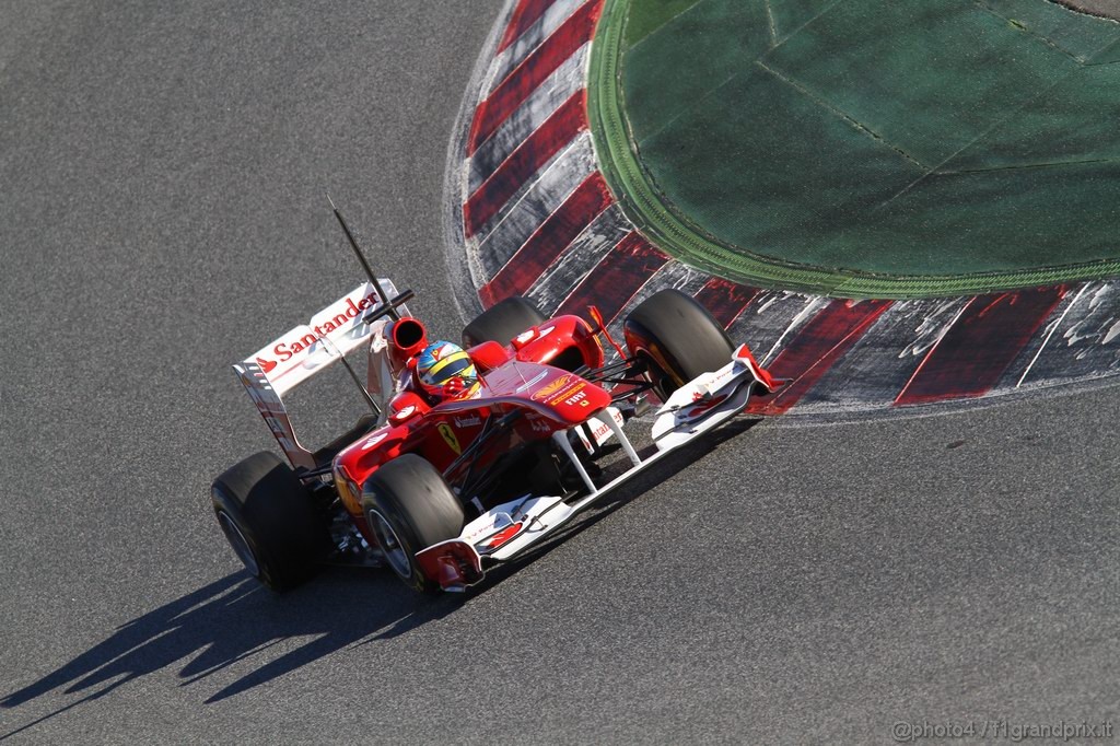 Barcelona Test Febbraio 2011, 18.02.2011- Fernando Alonso (ESP), Ferrari, F-150 Italia 