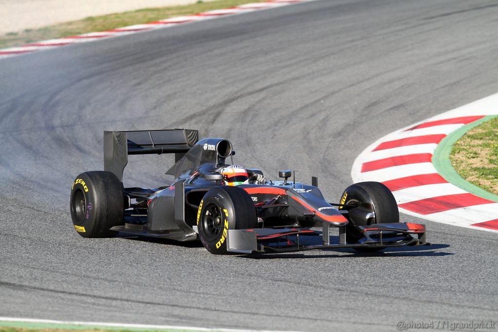 Barcelona Test Febbraio 2011, 18.02.2011- Narain Karthikeyan (IND), Hispania Racing F1 Team, HRT 
