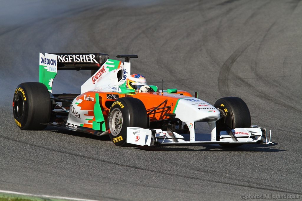 Barcelona Test Febbraio 2011, 18.02.2011- Paul di Resta (GBR) Force India VJM04 