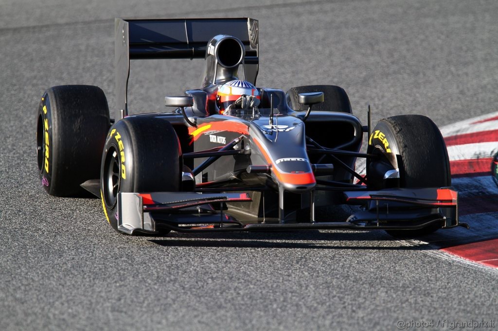 Barcelona Test Febbraio 2011, 18.02.2011- Narain Karthikeyan (IND), Hispania Racing F1 Team, HRT 
