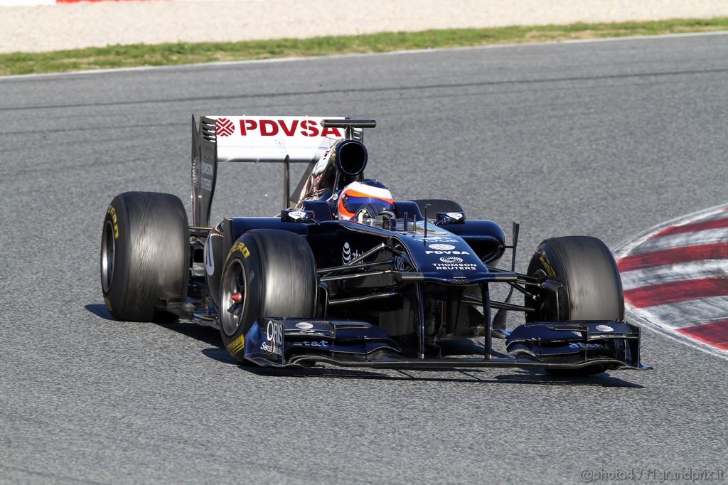 Barcelona Test Febbraio 2011, 19.02.2011- Rubens Barrichello (BRA), Williams FW33 