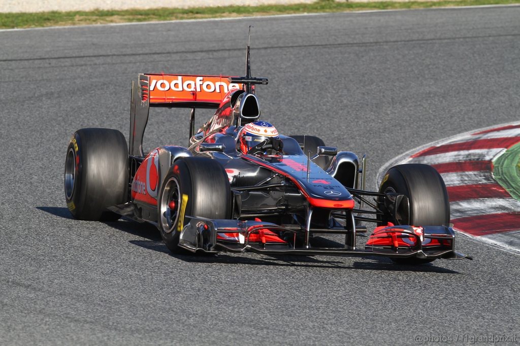 Barcelona Test Febbraio 2011, 19.02.2011- Jenson Button (GBR), McLaren  Mercedes, MP4-26 