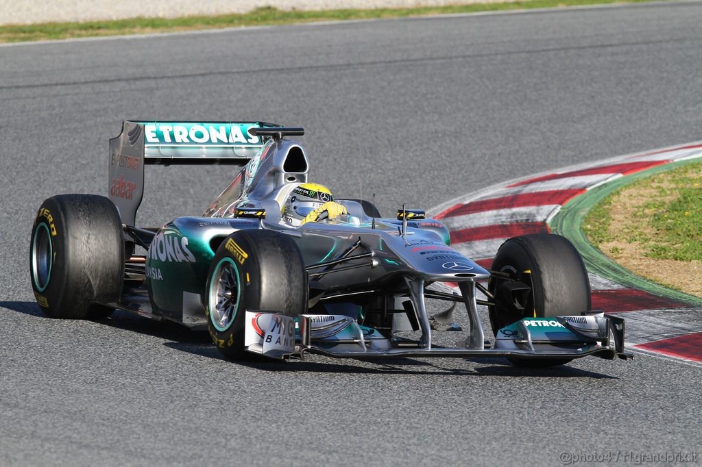 Barcelona Test Febbraio 2011, 19.02.2011- Nico Rosberg (GER), Mercedes GP Petronas F1 Team, MGP W02 