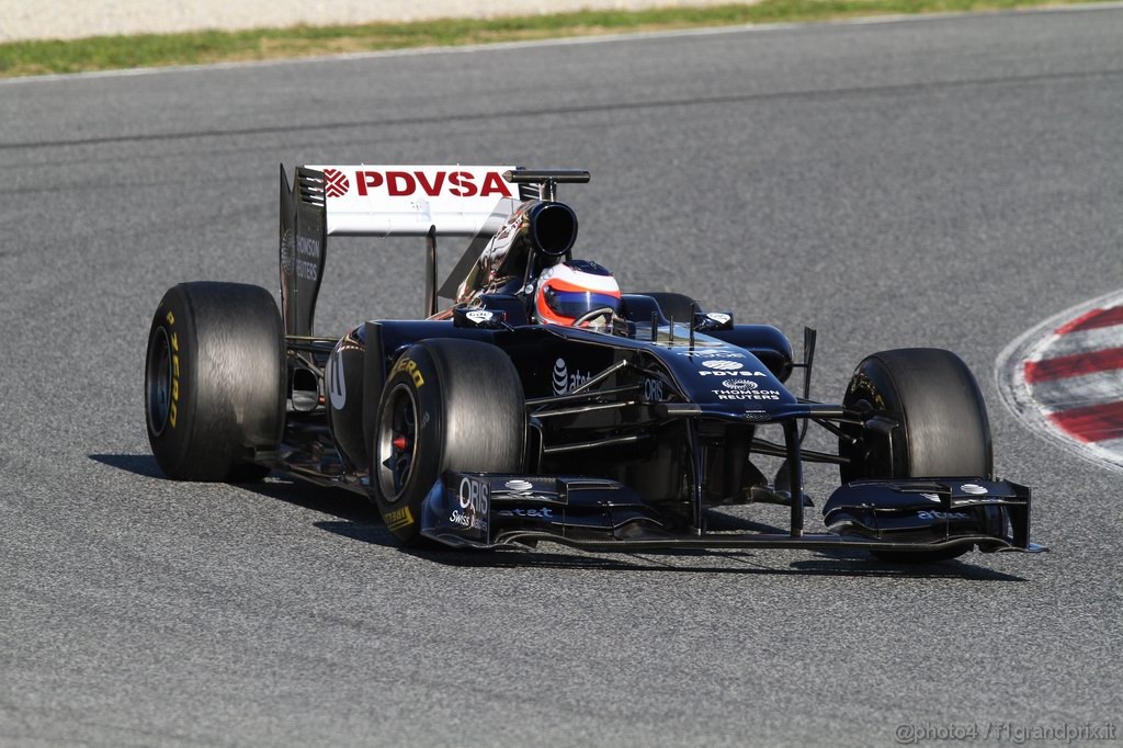 Barcelona Test Febbraio 2011, 19.02.2011- Rubens Barrichello (BRA), Williams FW33 