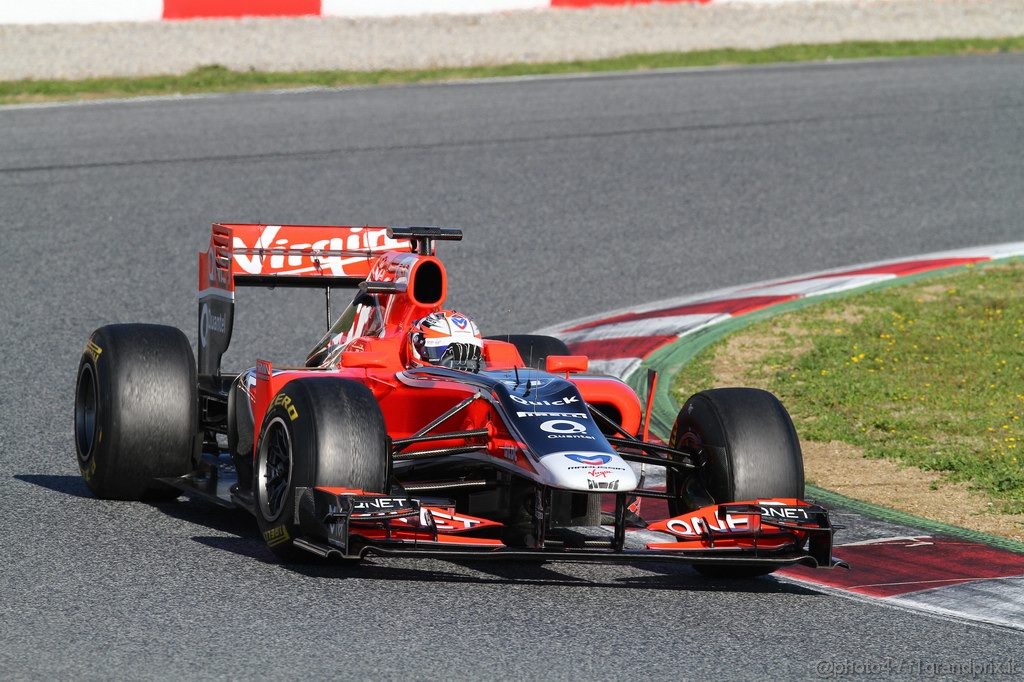 Barcelona Test Febbraio 2011, 19.02.2011- Timo Glock (GER), Marussia Virgin Racing VR-02 