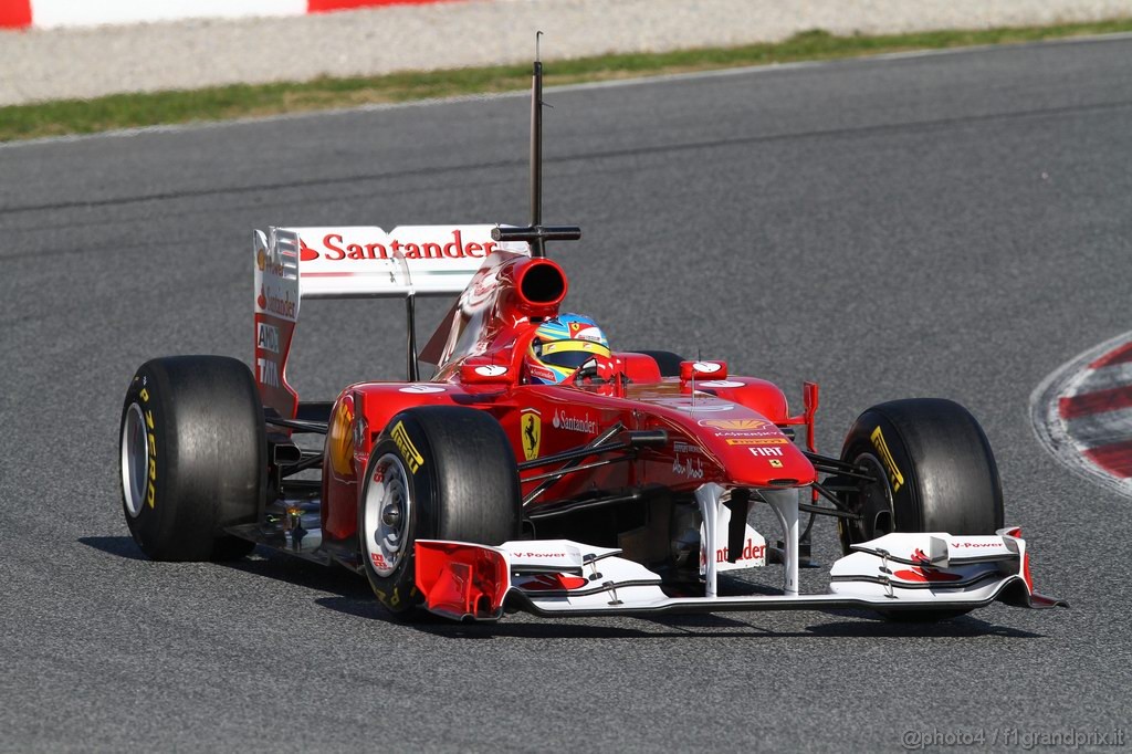 Barcelona Test Febbraio 2011, 19.02.2011- Fernando Alonso (ESP), Ferrari, F-150 Italia 