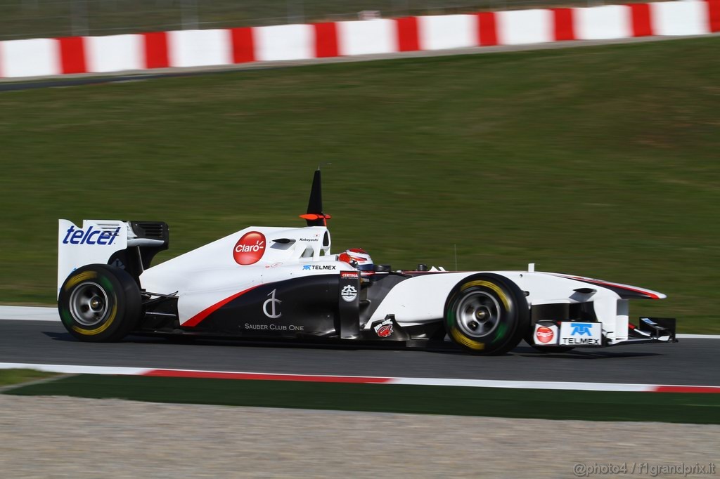 Barcelona Test Febbraio 2011, 19.02.2011- Kamui Kobayashi (JAP), Sauber F1 Team C30 