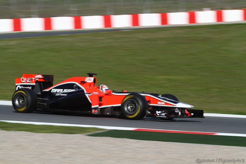 Barcelona Test Febbraio 2011, 19.02.2011- Timo Glock (GER), Marussia Virgin Racing VR-02 