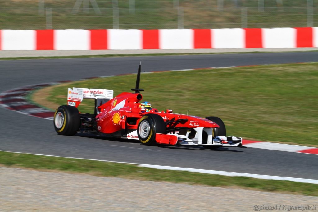 Barcelona Test Febbraio 2011, 19.02.2011- Fernando Alonso (ESP), Ferrari, F-150 Italia 