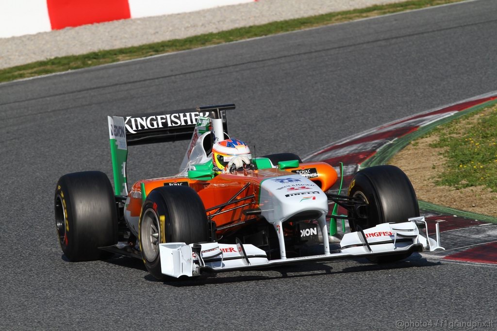 Barcelona Test Febbraio 2011, 19.02.2011- Paul di Resta (GBR) Force India VJM04 